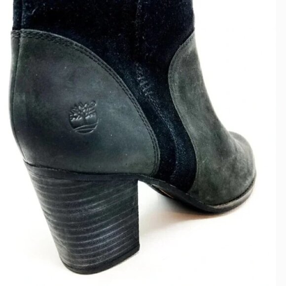 NEW Timberland Black Rudston Suede Leather Chelsea Ankle Boots - Size 8.5 - Picture 7 of 7